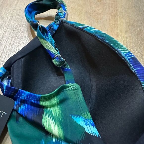 MiracleSuit Siren Underwire Swimsuit Tropical Palms size 12 - Picture 8 of 11